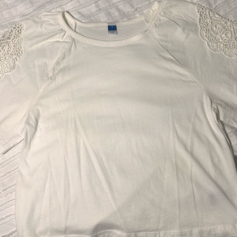 White Blouse with Inlet Sleeves